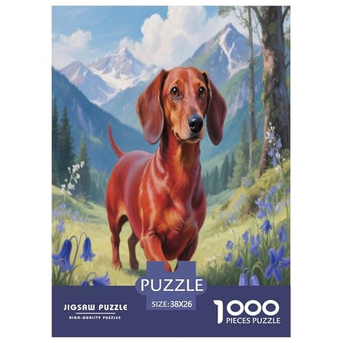 Dachshund Premium 1000 Teile Puzzle Unmöglich Geschicklichkeitsspiel Für Die Ganze Familie Süße Haustiere Spielzeug Ab 14 Jahren 38x26cm/1000pcs Dachshund Premium 1000 Teile Puzzle Unmöglich Geschicklichkeitsspiel Für Die Ganze Familie Süße Haustiere Spielzeug Ab 14 Jahren 38x26cm/1000pcs von JWEGVOSAY