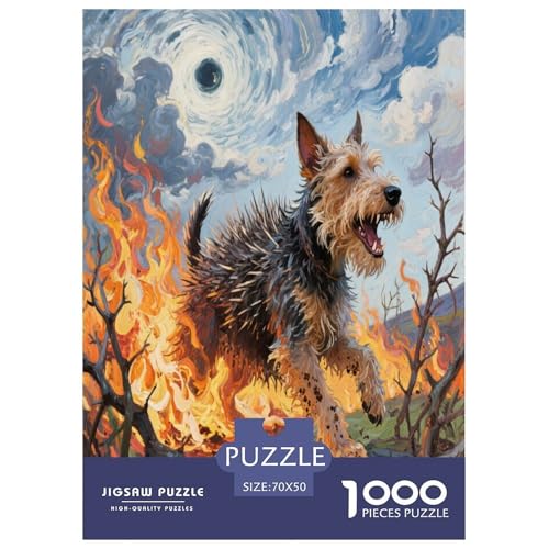 Der Der Cairn Terrier Premium 1000 Teile Puzzle Unmöglich Geschicklichkeitsspiel Für Die Ganze Familie Süße Haustiere Geschenkideen Ab 14 Jahren 70x50cm/1000pcs von JWEGVOSAY