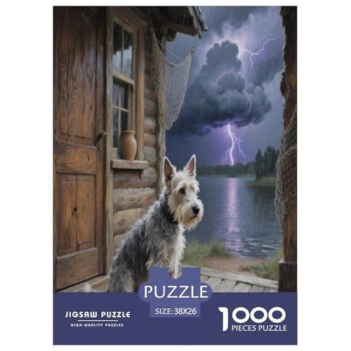 Der Der Lakeland Terrier 1000 Teile Puzzle Premium Quality Geschicklichkeitsspiel Für Die Ganze Familie Süße Haustiere Geschenkideen Ab 14 Jahren 38x26cm/1000pcs Der Der Lakeland Terrier 1000 Teile Puzzle Premium Quality Geschicklichkeitsspiel Für Die Ganze Familie Süße Haustiere Geschenkideen Ab 14 Jahren 38x26cm/1000pcs von JWEGVOSAY