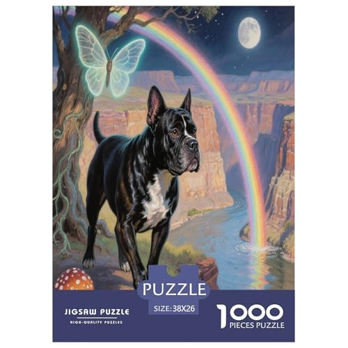 Der Staffordshire Bull Terrier 1000 Teile Puzzle Premium Quality Dekompressionsspiel Süße Haustiere Spielzeug Ab 14 Jahren 38x26cm/1000pcs Der Staffordshire Bull Terrier 1000 Teile Puzzle Premium Quality Dekompressionsspiel Süße Haustiere Spielzeug Ab 14 Jahren 38x26cm/1000pcs von JWEGVOSAY