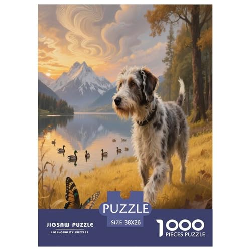 Deutscher Wirehaired Pointer 1000 Teile Puzzle Premium Quality Geschicklichkeitsspiel Für Die Ganze Familie Süße Haustiere Geschenkideen Kinder Ab 14 Jahren 38x26cm/1000pcs Deutscher Wirehaired Pointer 1000 Teile Puzzle Premium Quality Geschicklichkeitsspiel Für Die Ganze Familie Süße Haustiere Geschenkideen Kinder Ab 14 Jahren 38x26cm/1000pcs von JWEGVOSAY