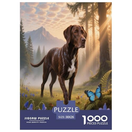 Deutscher kurzhaariger Zeiger Premium 1000 Teile Puzzle Unmöglich Dekompressionsspiel Süße Haustiere Spielzeug Ab 14 Jahren 38x26cm/1000pcs Deutscher kurzhaariger Zeiger Premium 1000 Teile Puzzle Unmöglich Dekompressionsspiel Süße Haustiere Spielzeug Ab 14 Jahren 38x26cm/1000pcs von JWEGVOSAY