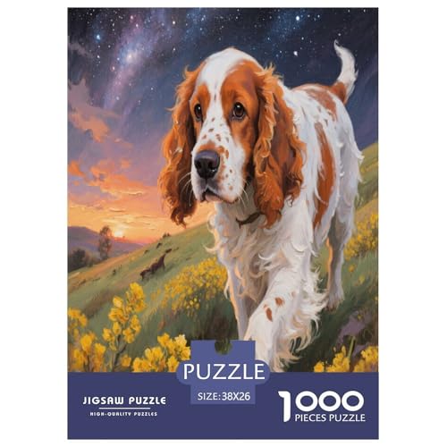 Englisch Setter 1000 Teile Puzzle Premium Quality Geschicklichkeitsspiel Für Die Ganze Familie Süße Haustiere Geschenkideen Ab 14 Jahren 38x26cm/1000pcs Englisch Setter 1000 Teile Puzzle Premium Quality Geschicklichkeitsspiel Für Die Ganze Familie Süße Haustiere Geschenkideen Ab 14 Jahren 38x26cm/1000pcs von JWEGVOSAY