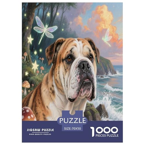Englischer Bulldog 1000 Teile Puzzle Unmöglich Geschicklichkeitsspiel Für Die Ganze Familie Süße Haustiere Geschenkideen Kinder Ab 14 Jahren 70x50cm/1000pcs Englischer Bulldog 1000 Teile Puzzle Unmöglich Geschicklichkeitsspiel Für Die Ganze Familie Süße Haustiere Geschenkideen Kinder Ab 14 Jahren 70x50cm/1000pcs von JWEGVOSAY