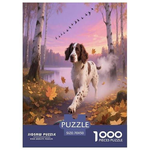 Englischer Springer Spaniel Premium 1000 Teile Puzzle Premium Quality Dekompressionsspiel Süße Haustiere Spielzeug Ab 14 Jahren 70x50cm/1000pcs Englischer Springer Spaniel Premium 1000 Teile Puzzle Premium Quality Dekompressionsspiel Süße Haustiere Spielzeug Ab 14 Jahren 70x50cm/1000pcs von JWEGVOSAY