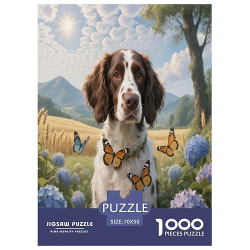 Englischer Springer Spaniel Premium 1000 Teile Puzzle Unmöglich Dekompressionsspiel Süße Haustiere Spielzeug Ab 14 Jahren 70x50cm/1000pcs Englischer Springer Spaniel Premium 1000 Teile Puzzle Unmöglich Dekompressionsspiel Süße Haustiere Spielzeug Ab 14 Jahren 70x50cm/1000pcs von JWEGVOSAY