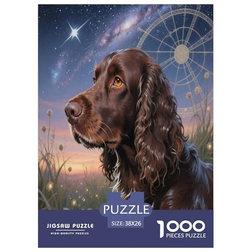 Irischer Wasserspaniel Premium 1000 Teile Puzzle Premium Quality Dekompressionsspiel Süße Haustiere Spielzeug Für Erwachsene Und Kinder Ab 12 Jahren 38x26cm/1000pcs Irischer Wasserspaniel Premium 1000 Teile Puzzle Premium Quality Dekompressionsspiel Süße Haustiere Spielzeug Für Erwachsene Und Kinder Ab 12 Jahren 38x26cm/1000pcs von JWEGVOSAY
