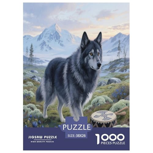 Lapponischer Hirte 1000 Teile Puzzle Premium Quality Dekompressionsspiel Süße Haustiere Spielzeug Für Erwachsene Und Kinder Ab 12 Jahren 38x26cm/1000pcs Lapponischer Hirte 1000 Teile Puzzle Premium Quality Dekompressionsspiel Süße Haustiere Spielzeug Für Erwachsene Und Kinder Ab 12 Jahren 38x26cm/1000pcs von JWEGVOSAY