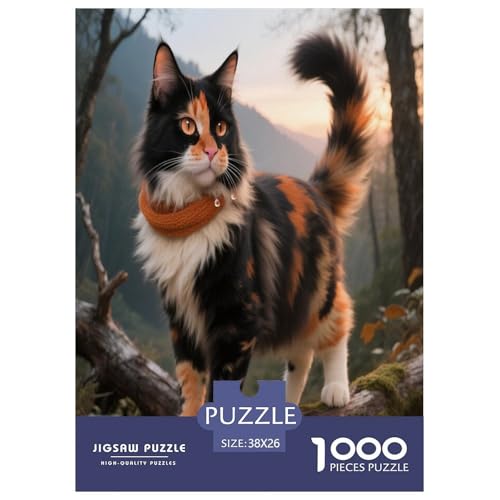 Maine Coon 1000 Teile Puzzle Premium Quality Dekompressionsspiel Süße Haustiere Geschenkideen Ab 14 Jahren 38x26cm/1000pcs Maine Coon 1000 Teile Puzzle Premium Quality Dekompressionsspiel Süße Haustiere Geschenkideen Ab 14 Jahren 38x26cm/1000pcs von JWEGVOSAY