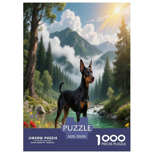 Miniatur Pinscher 1000 Teile Puzzle Premium Quality Geschicklichkeitsspiel Für Die Ganze Familie Süße Haustiere Spielzeug Ab 14 Jahren 70x50cm/1000pcs Miniatur Pinscher 1000 Teile Puzzle Premium Quality Geschicklichkeitsspiel Für Die Ganze Familie Süße Haustiere Spielzeug Ab 14 Jahren 70x50cm/1000pcs von JWEGVOSAY
