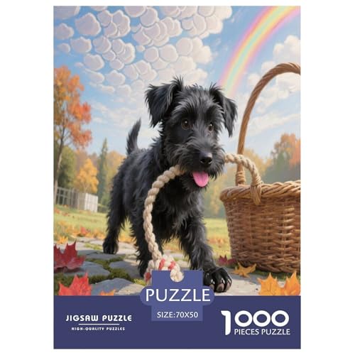 Miniatur Schnauzer 1000 Teile Puzzle Premium Quality Geschicklichkeitsspiel Für Die Ganze Familie Süße Haustiere Geschenkideen Kinder Ab 14 Jahren 70x50cm/1000pcs Miniatur Schnauzer 1000 Teile Puzzle Premium Quality Geschicklichkeitsspiel Für Die Ganze Familie Süße Haustiere Geschenkideen Kinder Ab 14 Jahren 70x50cm/1000pcs von JWEGVOSAY