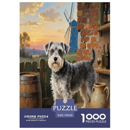 Miniatur Schnauzer Premium 1000 Teile Puzzle Premium Quality Geschicklichkeitsspiel Für Die Ganze Familie Süße Haustiere Spielzeug Ab 14 Jahren 70x50cm/1000pcs Miniatur Schnauzer Premium 1000 Teile Puzzle Premium Quality Geschicklichkeitsspiel Für Die Ganze Familie Süße Haustiere Spielzeug Ab 14 Jahren 70x50cm/1000pcs von JWEGVOSAY