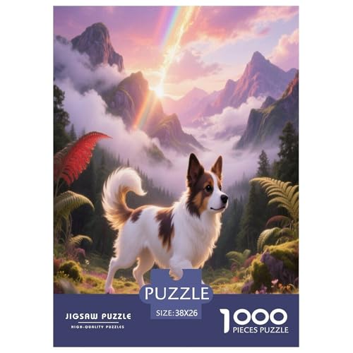 Papillon 1000 Teile Puzzle Premium Quality Geschicklichkeitsspiel Für Die Ganze Familie Süße Haustiere Geschenkideen Für Erwachsene Und Kinder Ab 12 Jahren 38x26cm/1000pcs Papillon 1000 Teile Puzzle Premium Quality Geschicklichkeitsspiel Für Die Ganze Familie Süße Haustiere Geschenkideen Für Erwachsene Und Kinder Ab 12 Jahren 38x26cm/1000pcs von JWEGVOSAY