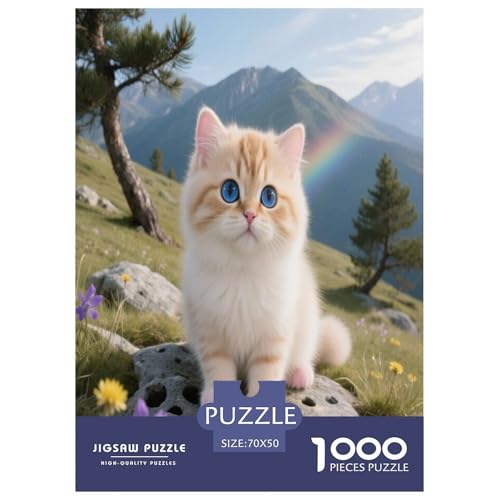 Persisch Premium 1000 Teile Puzzle Unmöglich Dekompressionsspiel Süße Haustiere Spielzeug Kinder Ab 14 Jahren 70x50cm/1000pcs von JWEGVOSAY