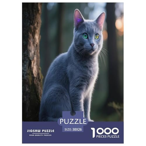 Russisch Blau Premium 1000 Teile Puzzle Unmöglich Dekompressionsspiel Süße Haustiere Spielzeug Ab 14 Jahren 38x26cm/1000pcs Russisch Blau Premium 1000 Teile Puzzle Unmöglich Dekompressionsspiel Süße Haustiere Spielzeug Ab 14 Jahren 38x26cm/1000pcs von JWEGVOSAY