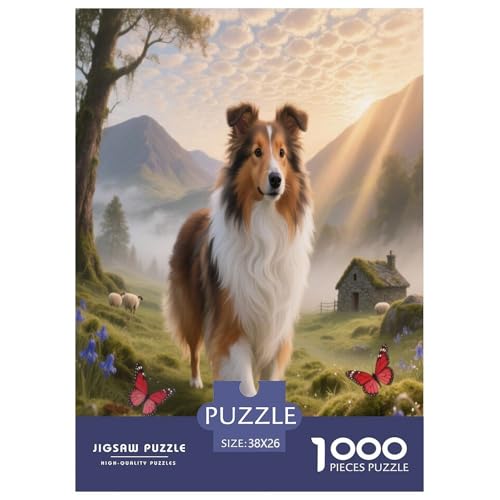 Shetlandsherhund Premium 1000 Teile Puzzle Unmöglich Dekompressionsspiel Süße Haustiere Spielzeug Ab 14 Jahren 38x26cm/1000pcs Shetlandsherhund Premium 1000 Teile Puzzle Unmöglich Dekompressionsspiel Süße Haustiere Spielzeug Ab 14 Jahren 38x26cm/1000pcs von JWEGVOSAY