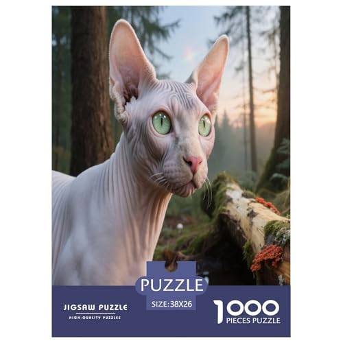 Sphynx Premium 1000 Teile Puzzle Premium Quality Dekompressionsspiel Süße Haustiere Geschenkideen Ab 14 Jahren 38x26cm/1000pcs Sphynx Premium 1000 Teile Puzzle Premium Quality Dekompressionsspiel Süße Haustiere Geschenkideen Ab 14 Jahren 38x26cm/1000pcs von JWEGVOSAY
