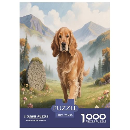 Sussex Spaniel Premium 1000 Teile Puzzle Premium Quality Dekompressionsspiel Süße Haustiere Spielzeug Für Erwachsene Und Kinder Ab 12 Jahren 70x50cm/1000pcs Sussex Spaniel Premium 1000 Teile Puzzle Premium Quality Dekompressionsspiel Süße Haustiere Spielzeug Für Erwachsene Und Kinder Ab 12 Jahren 70x50cm/1000pcs von JWEGVOSAY
