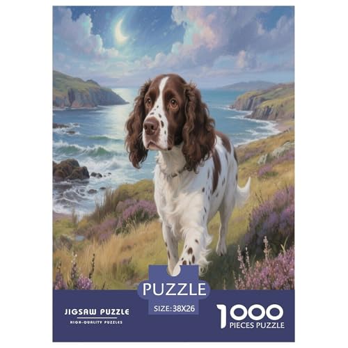 Welischer Springer Spaniel 1000 Teile Puzzle Premium Quality Geschicklichkeitsspiel Für Die Ganze Familie Süße Haustiere Spielzeug Ab 14 Jahren 38x26cm/1000pcs Welischer Springer Spaniel 1000 Teile Puzzle Premium Quality Geschicklichkeitsspiel Für Die Ganze Familie Süße Haustiere Spielzeug Ab 14 Jahren 38x26cm/1000pcs von JWEGVOSAY