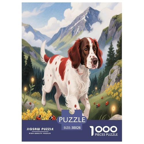Welischer Springer Spaniel Premium 1000 Teile Puzzle Premium Quality Geschicklichkeitsspiel Für Die Ganze Familie Süße Haustiere Spielzeug Kinder Ab 14 Jahren 38x26cm/1000pcs Welischer Springer Spaniel Premium 1000 Teile Puzzle Premium Quality Geschicklichkeitsspiel Für Die Ganze Familie Süße Haustiere Spielzeug Kinder Ab 14 Jahren 38x26cm/1000pcs von JWEGVOSAY