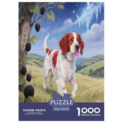 Welischer Springer Spaniel Premium 1000 Teile Puzzle Unmöglich Geschicklichkeitsspiel Für Die Ganze Familie Süße Haustiere Spielzeug Für Erwachsene Und Kinder Ab 12 Jahren 70x50cm/1000pcs Welischer Springer Spaniel Premium 1000 Teile Puzzle Unmöglich Geschicklichkeitsspiel Für Die Ganze Familie Süße Haustiere Spielzeug Für Erwachsene Und Kinder Ab 12 Jahren 70x50cm/1000pcs von JWEGVOSAY