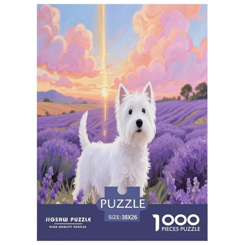 West Highland Weißer Terrier Premium 1000 Teile Puzzle Premium Quality Geschicklichkeitsspiel Für Die Ganze Familie Süße Haustiere Geschenkideen Kinder Ab 14 Jahren 38x26cm/1000pcs West Highland Weißer Terrier Premium 1000 Teile Puzzle Premium Quality Geschicklichkeitsspiel Für Die Ganze Familie Süße Haustiere Geschenkideen Kinder Ab 14 Jahren 38x26cm/1000pcs von JWEGVOSAY