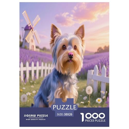 Yorkshire Terrier Premium 1000 Teile Puzzle Premium Quality Geschicklichkeitsspiel Für Die Ganze Familie Süße Haustiere Spielzeug Für Erwachsene Und Kinder Ab 12 Jahren 38x26cm/1000pcs Yorkshire Terrier Premium 1000 Teile Puzzle Premium Quality Geschicklichkeitsspiel Für Die Ganze Familie Süße Haustiere Spielzeug Für Erwachsene Und Kinder Ab 12 Jahren 38x26cm/1000pcs von JWEGVOSAY