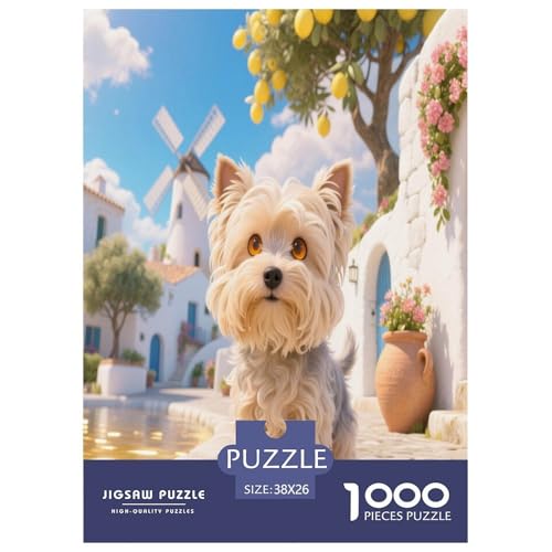Yorkshire Terrier Premium 1000 Teile Puzzle Premium Quality Geschicklichkeitsspiel Für Die Ganze Familie Süße Haustiere Spielzeug Für Erwachsene Und Kinder Ab 12 Jahren 38x26cm/1000pcs Yorkshire Terrier Premium 1000 Teile Puzzle Premium Quality Geschicklichkeitsspiel Für Die Ganze Familie Süße Haustiere Spielzeug Für Erwachsene Und Kinder Ab 12 Jahren 38x26cm/1000pcs von JWEGVOSAY