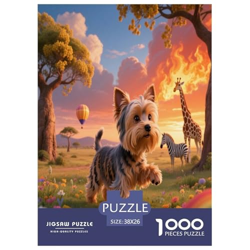 Yorkshire Terrier Premium 1000 Teile Puzzle Premium Quality Geschicklichkeitsspiel Für Die Ganze Familie Süße Haustiere Spielzeug Für Erwachsene Und Kinder Ab 12 Jahren 38x26cm/1000pcs Yorkshire Terrier Premium 1000 Teile Puzzle Premium Quality Geschicklichkeitsspiel Für Die Ganze Familie Süße Haustiere Spielzeug Für Erwachsene Und Kinder Ab 12 Jahren 38x26cm/1000pcs von JWEGVOSAY