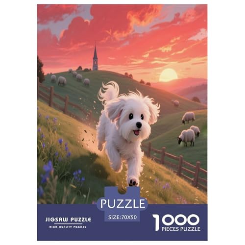 maltesisch Premium 1000 Teile Puzzle Premium Quality Dekompressionsspiel Süße Haustiere Geschenkideen Für Erwachsene Und Kinder Ab 12 Jahren 70x50cm/1000pcs maltesisch Premium 1000 Teile Puzzle Premium Quality Dekompressionsspiel Süße Haustiere Geschenkideen Für Erwachsene Und Kinder Ab 12 Jahren 70x50cm/1000pcs von JWEGVOSAY