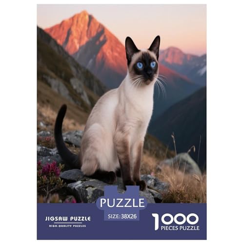 siamischen Premium 1000 Teile Puzzle Unmöglich Geschicklichkeitsspiel Für Die Ganze Familie Süße Haustiere Spielzeug Ab 14 Jahren 38x26cm/1000pcs siamischen Premium 1000 Teile Puzzle Unmöglich Geschicklichkeitsspiel Für Die Ganze Familie Süße Haustiere Spielzeug Ab 14 Jahren 38x26cm/1000pcs von JWEGVOSAY