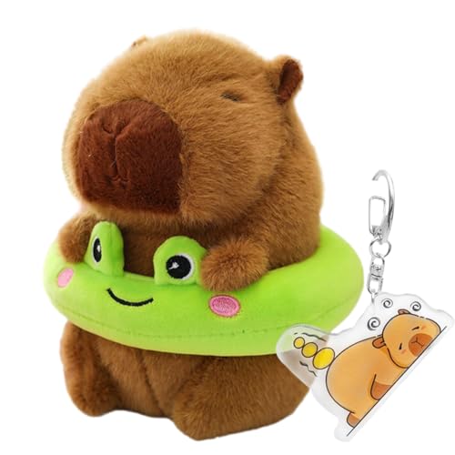Delphin Capybara Plüschtier Puppe Stofftier Niedlicher Kapybara Spielzeug Wurfkissen, Kissen Kuscheltier Kapybara, zum Spielen und Kuscheln für Kinder Mädchen Jungen Geburtstagsgeschenk (23 cm) von JWKLYZH