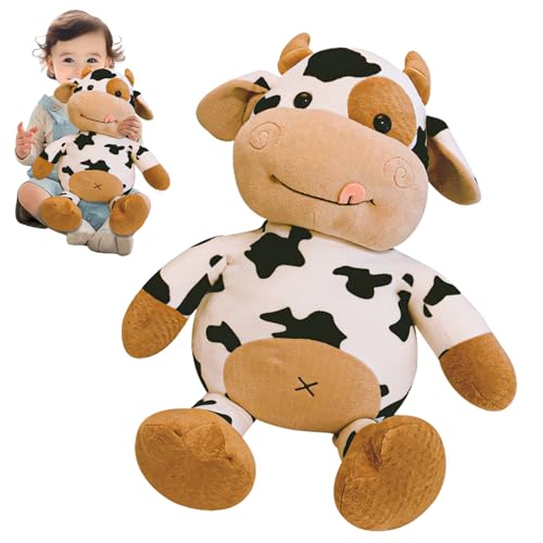 JWTRSVTY 35 CM Cartoon Kuh Stofftier Kuscheltier, Niedliches Plüschkuh-Spielzeug, Kalb Puppe Kuscheltier, Gelb Braun PlüschKuh, Kuh Flauschiges Stofftier, für Jungen Mädchen Kinder Geburtstag Geschenk JWTRSVTY 35 CM Cartoon Kuh Stofftier Kuscheltier, Niedliches Plüschkuh-Spielzeug, Kalb Puppe Kuscheltier, Gelb Braun PlüschKuh, Kuh Flauschiges Stofftier, für Jungen Mädchen Kinder Geburtstag Geschenk von JWTRSVTY