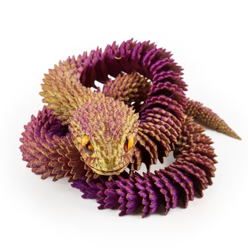 JWTRSVTY 3D Gedruckte Schlange, Flexible 3D Gedruckte Schlangen Spielzeug, 3D Viperschlange Gedruckte Dekorationen, Bewegliche Schlange Fidget Toy, Für Erwachsene Kinder Geschenk Schlange Jahr (60 CM) JWTRSVTY 3D Gedruckte Schlange, Flexible 3D Gedruckte Schlangen Spielzeug, 3D Viperschlange Gedruckte Dekorationen, Bewegliche Schlange Fidget Toy, Für Erwachsene Kinder Geschenk Schlange Jahr (60 CM) von JWTRSVTY