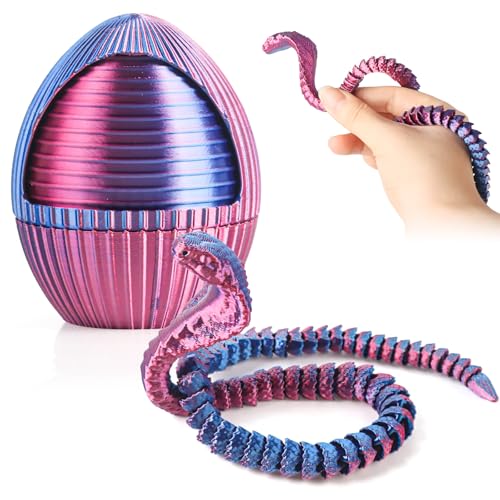 JWTRSVTY 3D Gedrucktes Schlangenei, 3D-Gedruckte Schlange mit Ei, Flexible Schlangen Und Ei Spielzeug, 3D Druck Schlangeneier Zappelspielzeug Ornament für Autos, Heim, büro JWTRSVTY 3D Gedrucktes Schlangenei, 3D-Gedruckte Schlange mit Ei, Flexible Schlangen Und Ei Spielzeug, 3D Druck Schlangeneier Zappelspielzeug Ornament für Autos, Heim, büro von JWTRSVTY