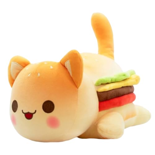 JXADVOK 25 cm Mystery Meemows Plüschtier Hamburger Katze Kuscheltier Stofftier Kawaii Katze Plüsch Kissen Spielzeug Kätzchen Plüsch Wurfkissen Geschenk für Kinder Mädchen 3+ Jahre JXADVOK 25 cm Mystery Meemows Plüschtier Hamburger Katze Kuscheltier Stofftier Kawaii Katze Plüsch Kissen Spielzeug Kätzchen Plüsch Wurfkissen Geschenk für Kinder Mädchen 3+ Jahre von JXADVOK