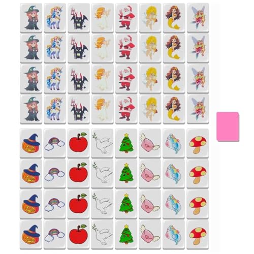 JXAXD 65 Tiles Mahjong Spiel Blöcke, Seaside Stil Escape Game im Mahjong-Stil, Seaside Escape Spiel, Familienspiel für Erwachsene, Kinder und alle Altersgruppen, 30mm, B JXAXD 65 Tiles Mahjong Spiel Blöcke, Seaside Stil Escape Game im Mahjong-Stil, Seaside Escape Spiel, Familienspiel für Erwachsene, Kinder und alle Altersgruppen, 30mm, B von JXAXD