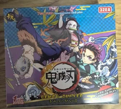 DemonSllayer Anime Cards, Anime Trading Cards Set Cartoon Trading Cards Card Game Booster Pack Solitaire Card Box Birthday Gift for Anime Enthusiasts 90 Pieces von JXBBAAC