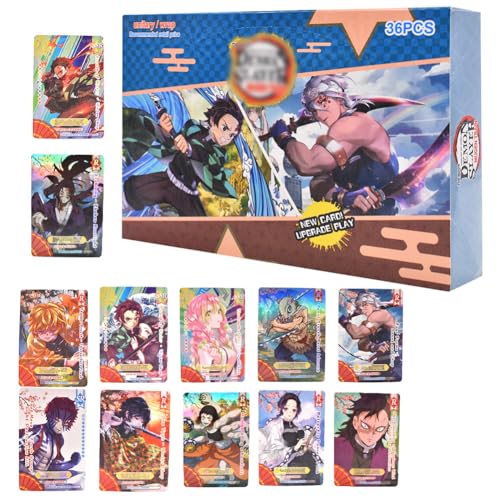 Demonnslayer Karten, 252 PCS Sammelkarten Anime Karten Collector's Edition Karten Cartoon Karte Box Honor Anime Spielkarten Karikatur Games Karten Seltene Card Pack Geburtstagsgeschenk für Kinder Demonnslayer Karten, 252 PCS Sammelkarten Anime Karten Collector's Edition Karten Cartoon Karte Box Honor Anime Spielkarten Karikatur Games Karten Seltene Card Pack Geburtstagsgeschenk für Kinder von JXBBAAC