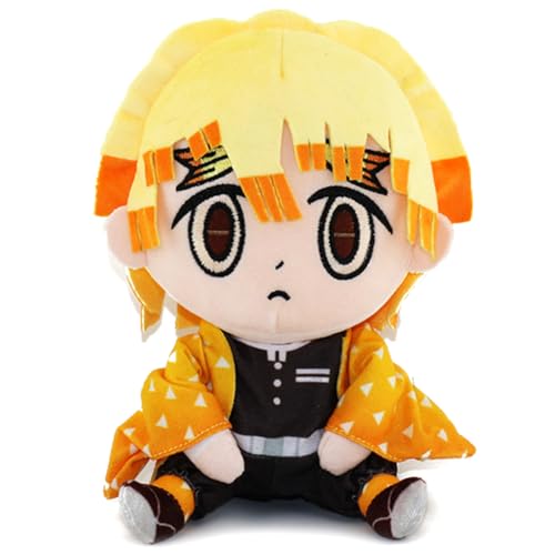 20cm Anime Plüschtier, Deemonslayer Plüschtier, Zeenitsu Weiche Stoffpuppe, Kawaii Manga Figurenpuppen, Plüsch Spielzeug, Zimmersofa Dekorations Zubehör, Geschenk für Anime Fans von JXBBAAC