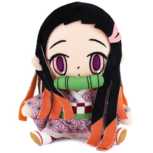 Deemonslayer Plüschtier, 20cm Anime Plüschtier, Neezuko Plüsch Spielzeug, Anime Charakter Plüschfigur, Weiche Süße Stoffpuppe, Sammelbares Stofftier, Ideal für Anime Fans von JXBBAAC