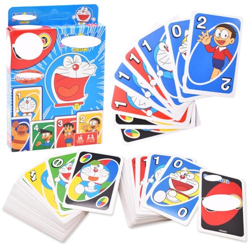 JXBBAAC Dorraemon Kartenspiel, Gesellschaftsspiel, FamilienSpiel, klassisches Kartenspiel für Kinder, für Familienabend, Spieleabend und Party, ab 7 Jahren, 2 bis 10 Spieler von JXBBAAC