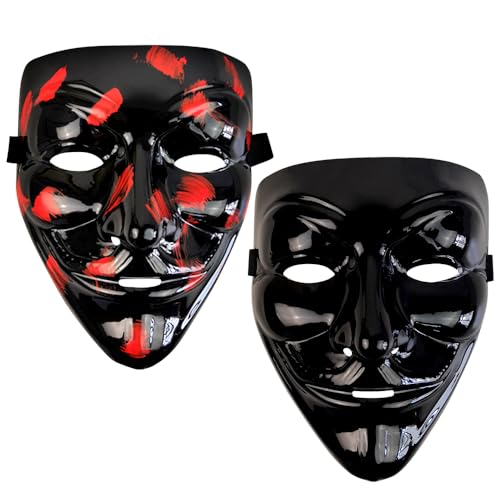 JXBBAAC Halloween Maske, Grusel Maske, Game Master Mask, Horror Scary Mask, Guy Masken Hacker für Kostüm Cosplay Party für Fancy Carnival Adult Accessories von JXBBAAC