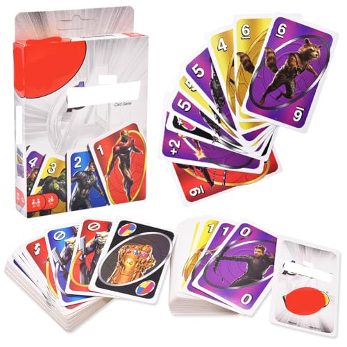 JXBBAAC S-uper Hero Kartenspiel, Klassisches Kartenspiel für Kinder, Partykartenspiel, Familien Kartenspiel für Erwachsene, Teenager und Kinder ab 7 Jahren, kann 2 bis 10 Spieler Unterhalten von JXBBAAC