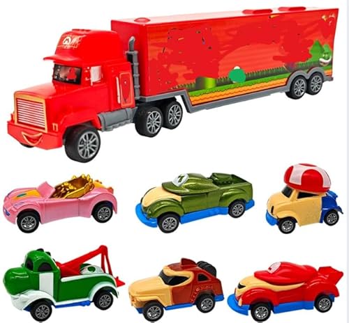 JXBBAAC Super Marrio Auto Set, Super Marrio Automodell, 7 Stück Kinderidee Spielfahrzeuge, Car Toys als Geburtstag Mini Auto Spielzeug Lightning Car Spielzeug, Kinderspielzeug Fahrzeuge für Kinder JXBBAAC Super Marrio Auto Set, Super Marrio Automodell, 7 Stück Kinderidee Spielfahrzeuge, Car Toys als Geburtstag Mini Auto Spielzeug Lightning Car Spielzeug, Kinderspielzeug Fahrzeuge für Kinder von JXBBAAC