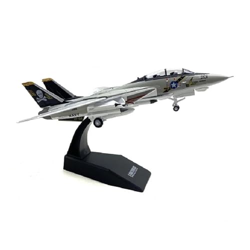 1:100 Für F-14 Tomcat Kampfjet Simulation Legierung Flugzeug Modell Moving Flügel Räder Sammlerstücke von JXYAQTSOF