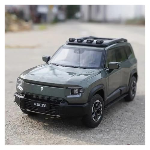 1:18 für Changan Dunkelblau G318 Neue Energie SUV Druckgusslegierung Modell Wohnkultur Sammlung(Green) von JXYAQTSOF