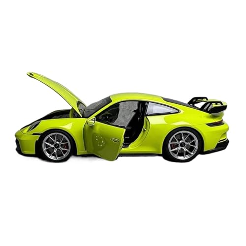 1:18 für Druckguss 911 992 Gt3 2021 Legierung Automobil Modell Wohnkultur Sammlung(Green) von JXYAQTSOF