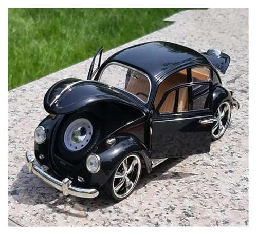 1:18 für Klassische Auto Käfer Druckguss Legierung Auto Modell Home Decor Serie(Black) von JXYAQTSOF