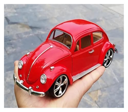 1:18 für Klassische Auto Käfer Druckguss Legierung Auto Modell Home Decor Serie(Red) von JXYAQTSOF
